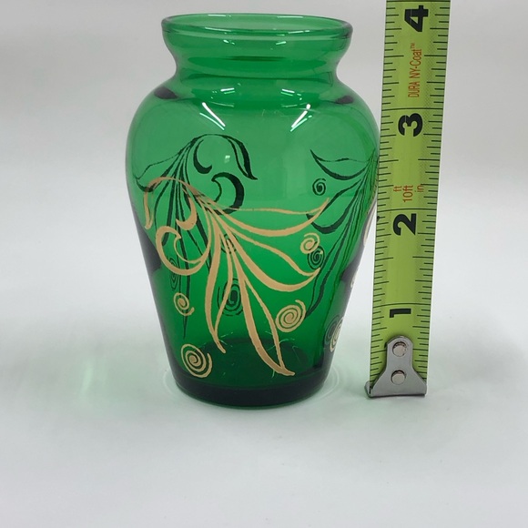 Anchor Hocking Forest Green 3" Bud Vase - Picture 15 of 15